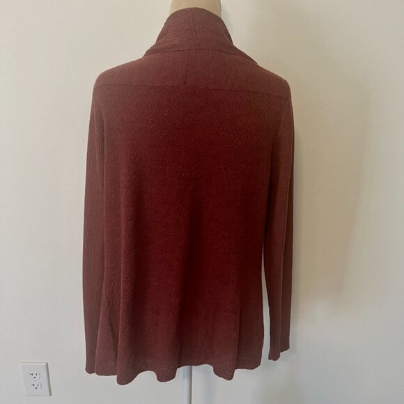 Eileen Fisher Wool Stretch Knit Twinset Cardigan Sweater Sleeveless Top Rib S - Picture 11 of 15